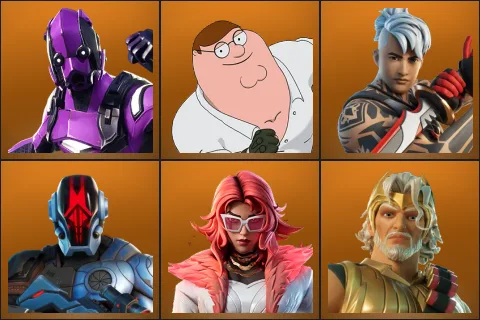 Dark Vertex, Peter Griffin, Ronin, The Foundation, Valeria, Zeus