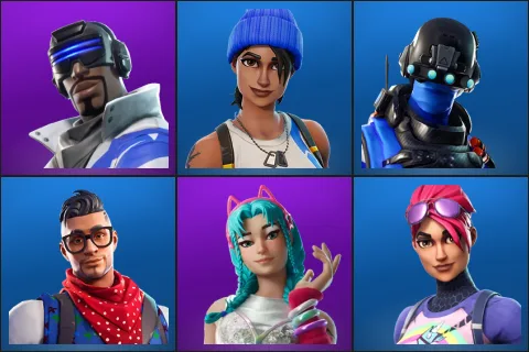 Blue Striker, Blue Team Leader, Carbon Commando, Prodigy, Katalina, Brite Bomber