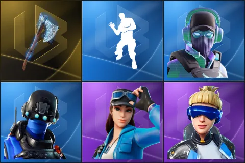 Leviathan Axe, Laugh It Up, Breakpoint, Carbon Commando, Cloud Striker, Neo Versa