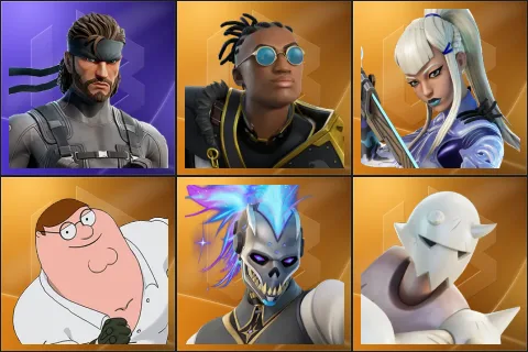 Solid Snake, Malik, Mizuki, Peter Griffin, Renzo the Destroyer, Snap