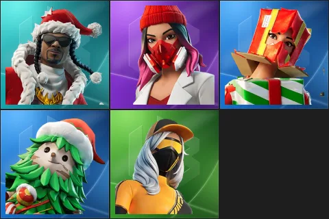 Santa Dogg, Yulejacket, Holiday Boxy, Winterfest Bushranger, Runway Racer