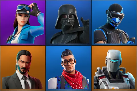 Cloud Striker, Darth Vader, Fixer, John Wick, Prodigy, A.I.M.
