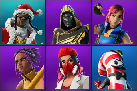Santa Dogg, Blitz Knight, Explorer Emilie, Marika, Yulejacket, Mr. Dappermint