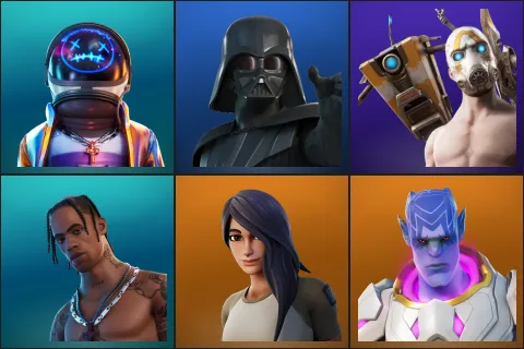 Astro Jack, Darth Vader, Psycho Bandit, Travis Scott, Gear Specialist Maya, Kymera
