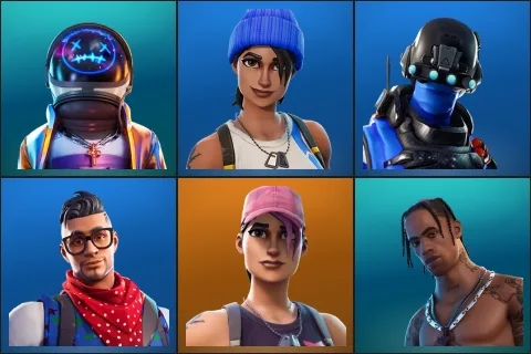 Astro Jack, Blue Team Leader, Carbon Commando, Prodigy, Rose Team Leader, Travis Scott