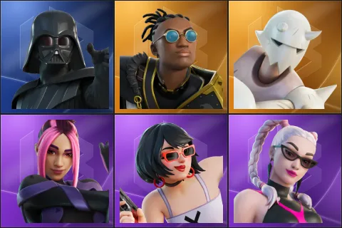 Darth Vader, Malik, Snap, Adira, Evie, Sabina