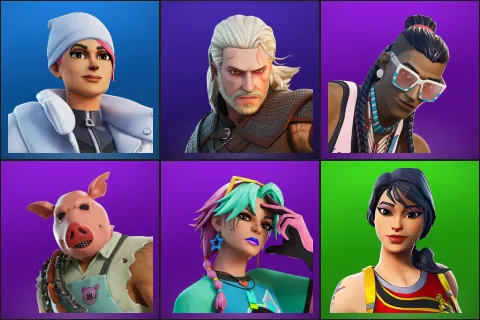 Blizzard Bomber, Geralt of Rivia, Massai, Pig the Butcher, Selene, Scarlet Defender