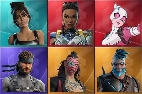 Iconic Kim Kardashian, Shuri, Gwenpool, Solid Snake, Kado Thorne, Omegarok