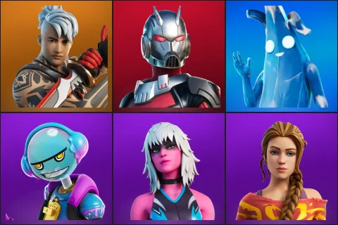 Ronin, Ant-Man, Polar Peely, Gumbo, Harlowe, Haven