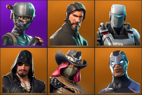 Elite Agent, The Reaper, A.I.M., Blackheart, Calamity, Carbide