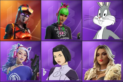 Blaze, Bug Punk Sunny, Bugs Bunny, Dasha, Dupli-Kate, Dylan