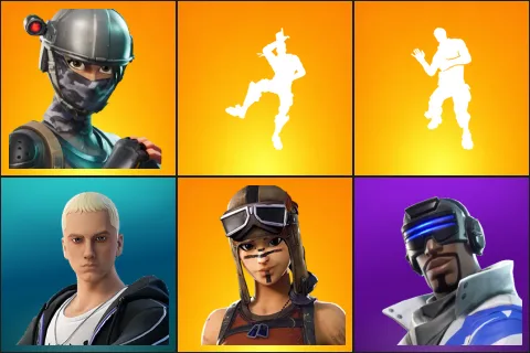 Elite Agent, Take The L, Laugh It Up, Slim Shady, Renegade Raider, Blue Striker