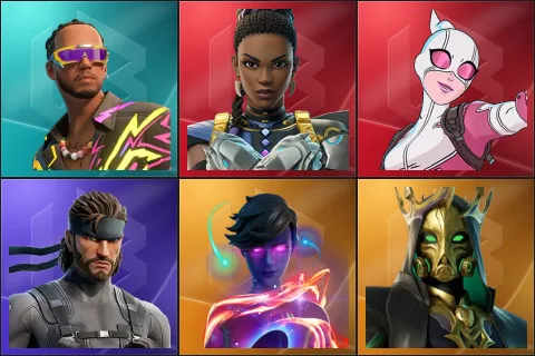 Lewis Hamilton, Shuri, Gwenpool, Solid Snake, Galaxy Grappler, Hades