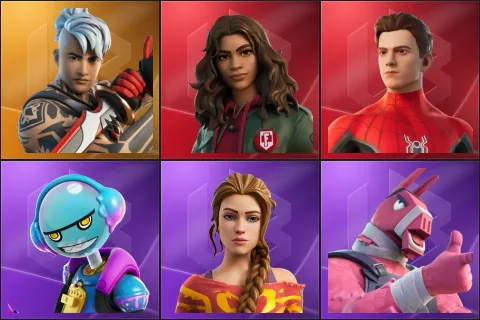 Ronin, MJ (No Way Home), Spider-Man (No Way Home), Gumbo, Haven, Lt. John Llama