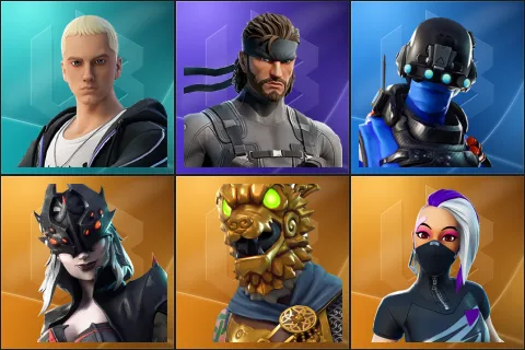 Slim Shady, Solid Snake, Carbon Commando, Arachne, Battle Hound, Catalyst