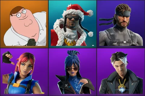 Peter Griffin, Santa Dogg, Solid Snake, Explorer Emilie, Hope, Montague
