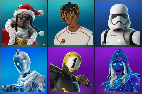 Santa Dogg, Slayer Juice WRLD, First Order Stormtrooper, Glacial Dummy, 1-Ball, Andromeda