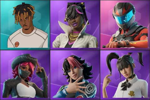 Slayer Juice WRLD, Danica, Maxx Speed, Omen Hunter Calamity, Sedona, Yuki Yubari