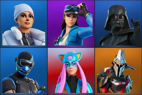 Blizzard Bomber, Cloud Striker, Darth Vader, Fixer, Alli, Eternal Knight