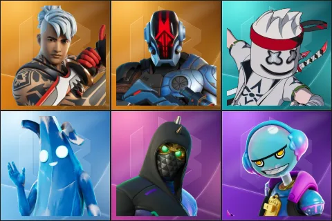 Ronin, The Foundation, MARSHINOBI, Polar Peely, Aftermath, Gumbo