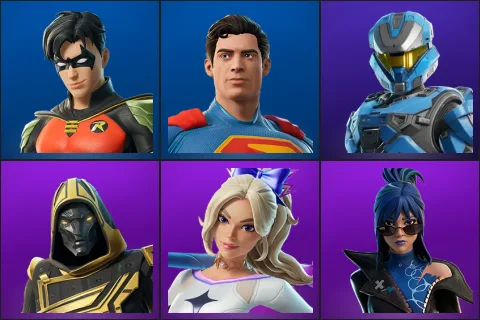 Robin, Superman, UNSC Spartan, Blitz Knight, Haylee Skye, Hope