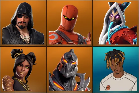 Blackheart, Hybrid, Krampus, Luxe, Ruin, Slayer Juice WRLD