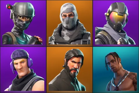 Elite Agent, Havoc, Rogue Agent, Sub Commander, The Reaper, Travis Scott