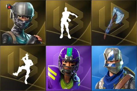 Elite Agent, Floss, Leviathan Axe, Take The L, Blitz, Blue Squire