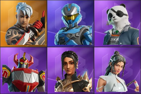 Ronin, UNSC Spartan, Agent Patch, Dino Megazord, Shanta, Yoo-mi