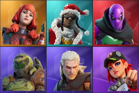 The Imagined, Santa Dogg, Prowler, Doom Slayer, Geralt of Rivia, Dusty