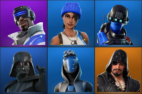 Blue Striker, Blue Team Leader, Carbon Commando, Darth Vader, Sultura, Blackheart