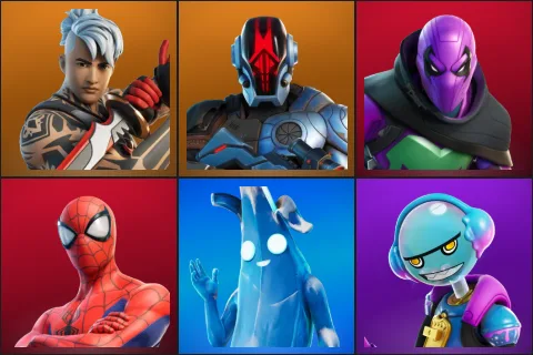 Ronin, The Foundation, Prowler, Spider-Man, Polar Peely, Gumbo
