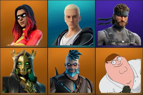 Joltara, Slim Shady, Solid Snake, Hades, Omegarok, Peter Griffin