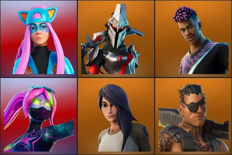 Alli, Eternal Knight, Fade, Galaxia, Gear Specialist Maya, Joey