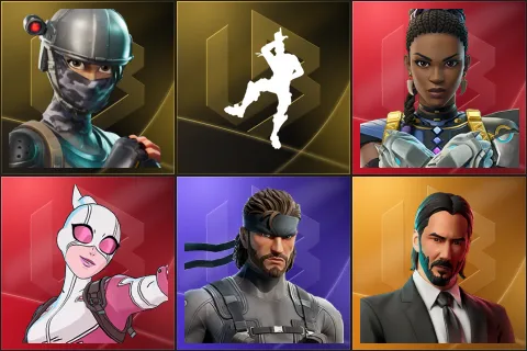 Elite Agent, Take The L, Shuri, Gwenpool, Solid Snake, John Wick